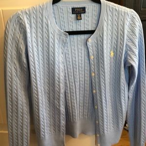 Polo Ralph Lauren Girls Cardigan Sweater  Size XL